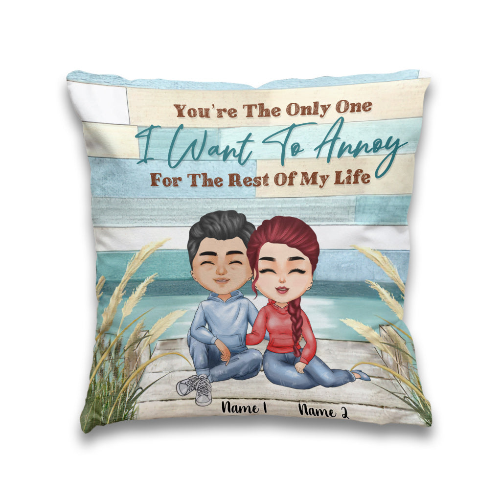 You're The Only One - Personalized Couple Throw Pillow