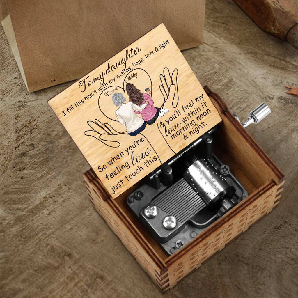 To My Mom - Personalized Mother's Day Mother Hand Crank Music Box