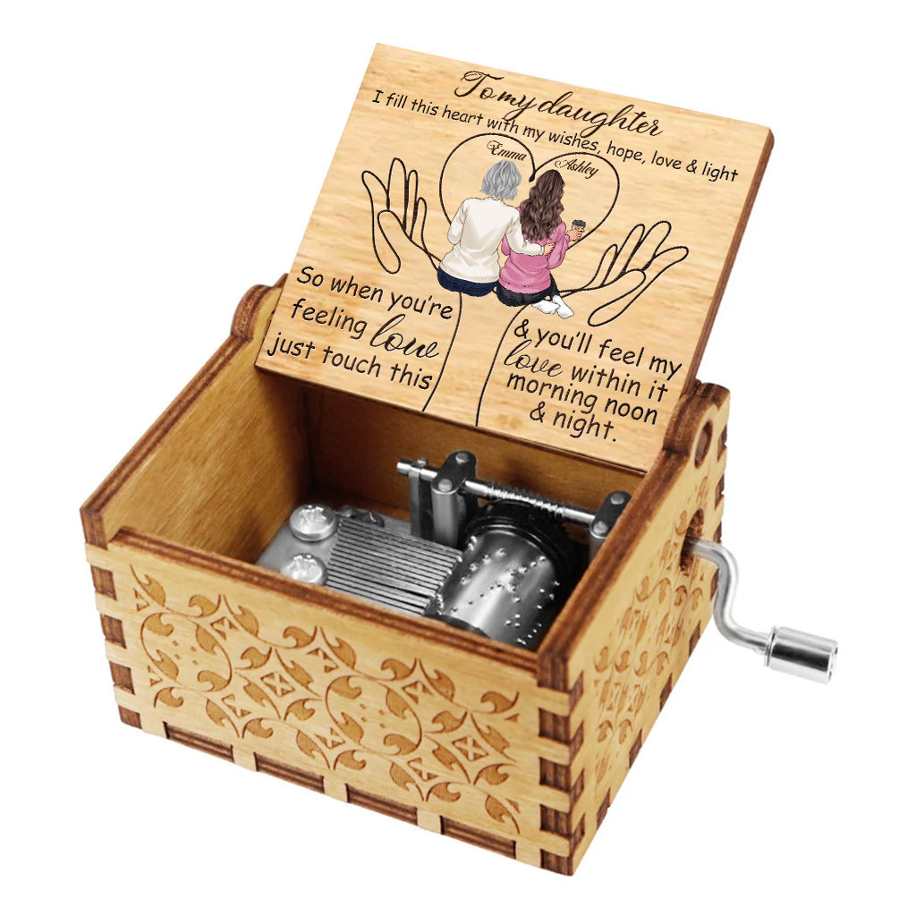 To My Mom - Personalized Mother's Day Mother Hand Crank Music Box