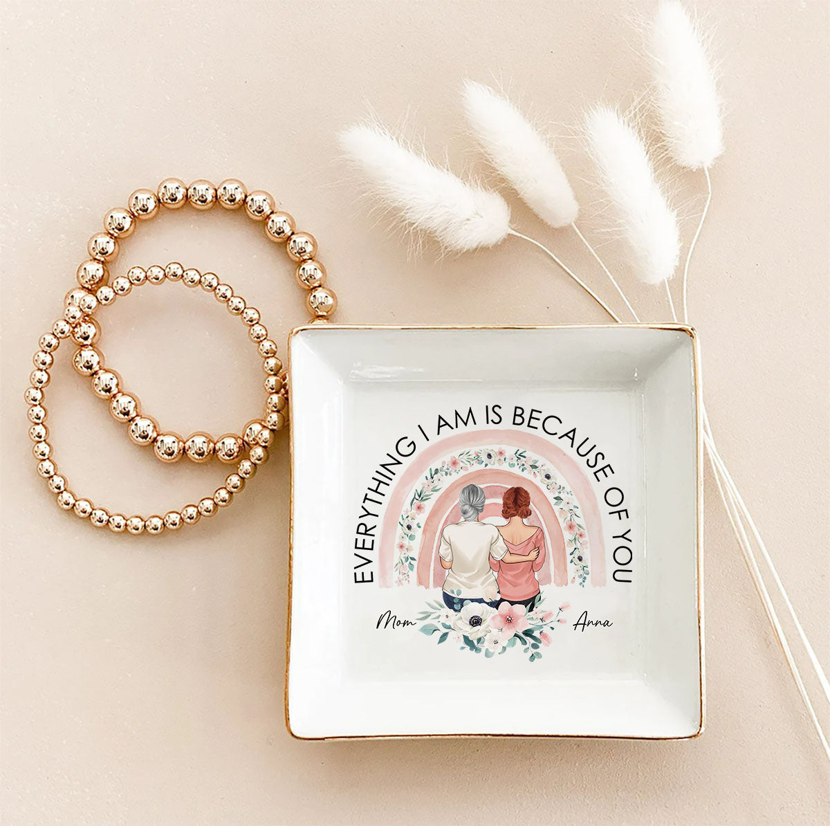 Remember I Love You Mom - Gift for mom, grandma, aunt, sister - Personalized Jewelry Dish