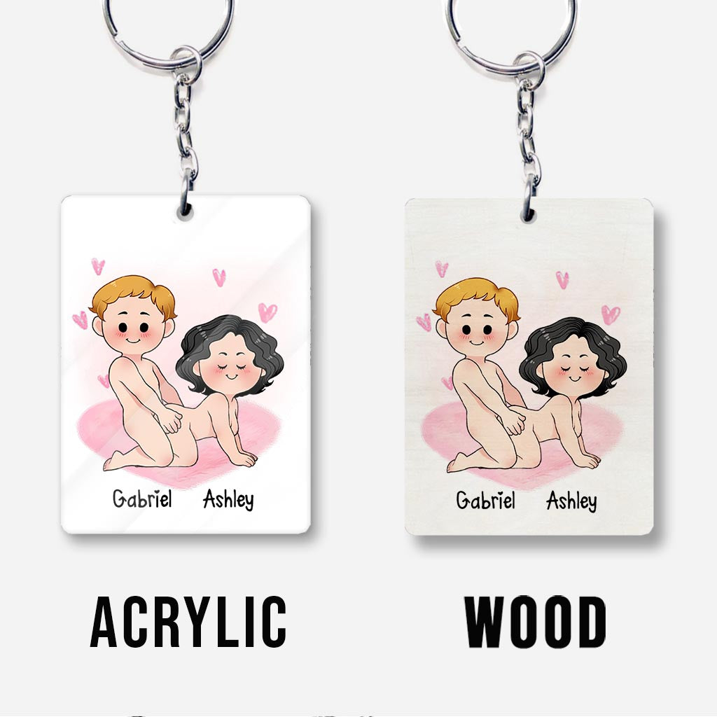 I love You With All My Butt - Personalized Couple Keychain