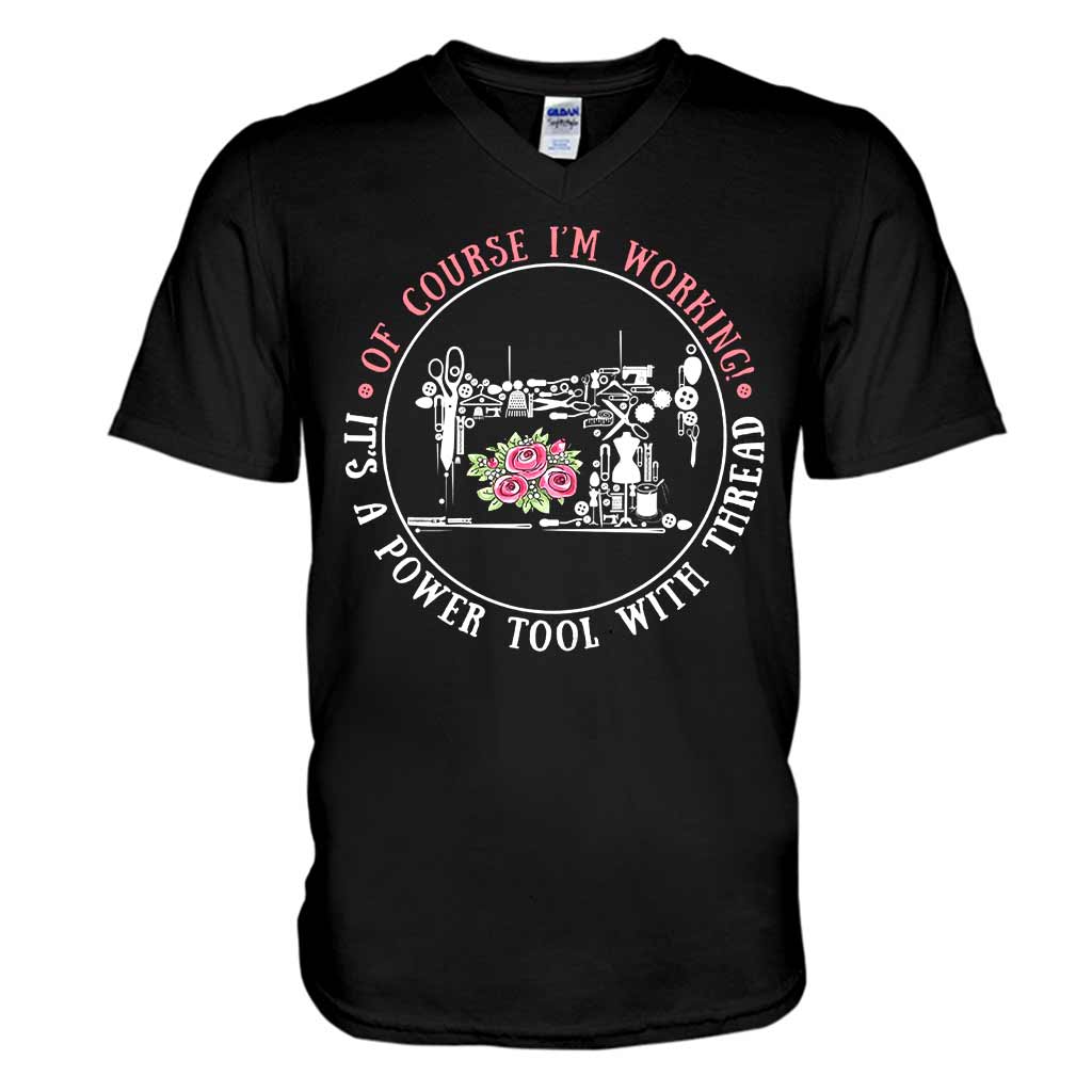 I'm Working - Sewing T-shirt And Hoodie 082021