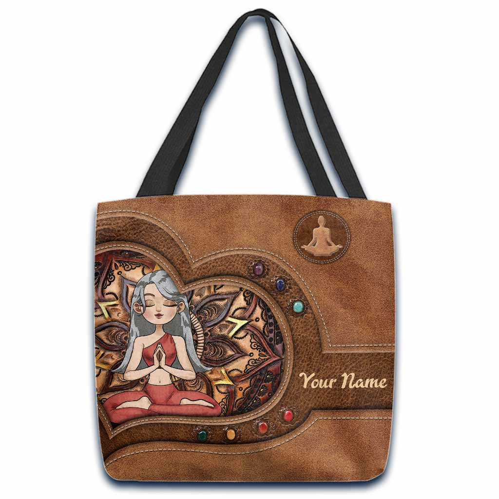Namaste Yoga Girl - Personalized Tote Bag