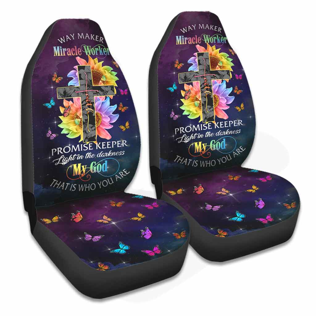 Way Maker Miracle Worker Promise Keeper - Christian Seat Covers