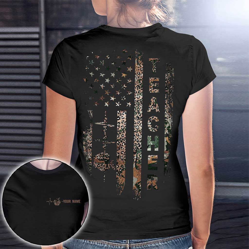 Teach Love Inspire - Personalized Independence Day Teacher T-shirt and Hoodie