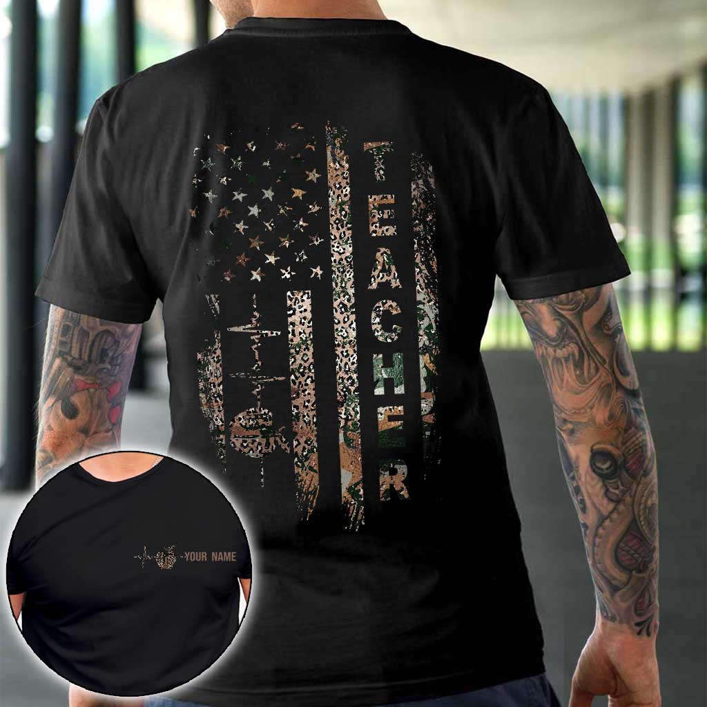 Teach Love Inspire - Personalized Independence Day Teacher T-shirt and Hoodie