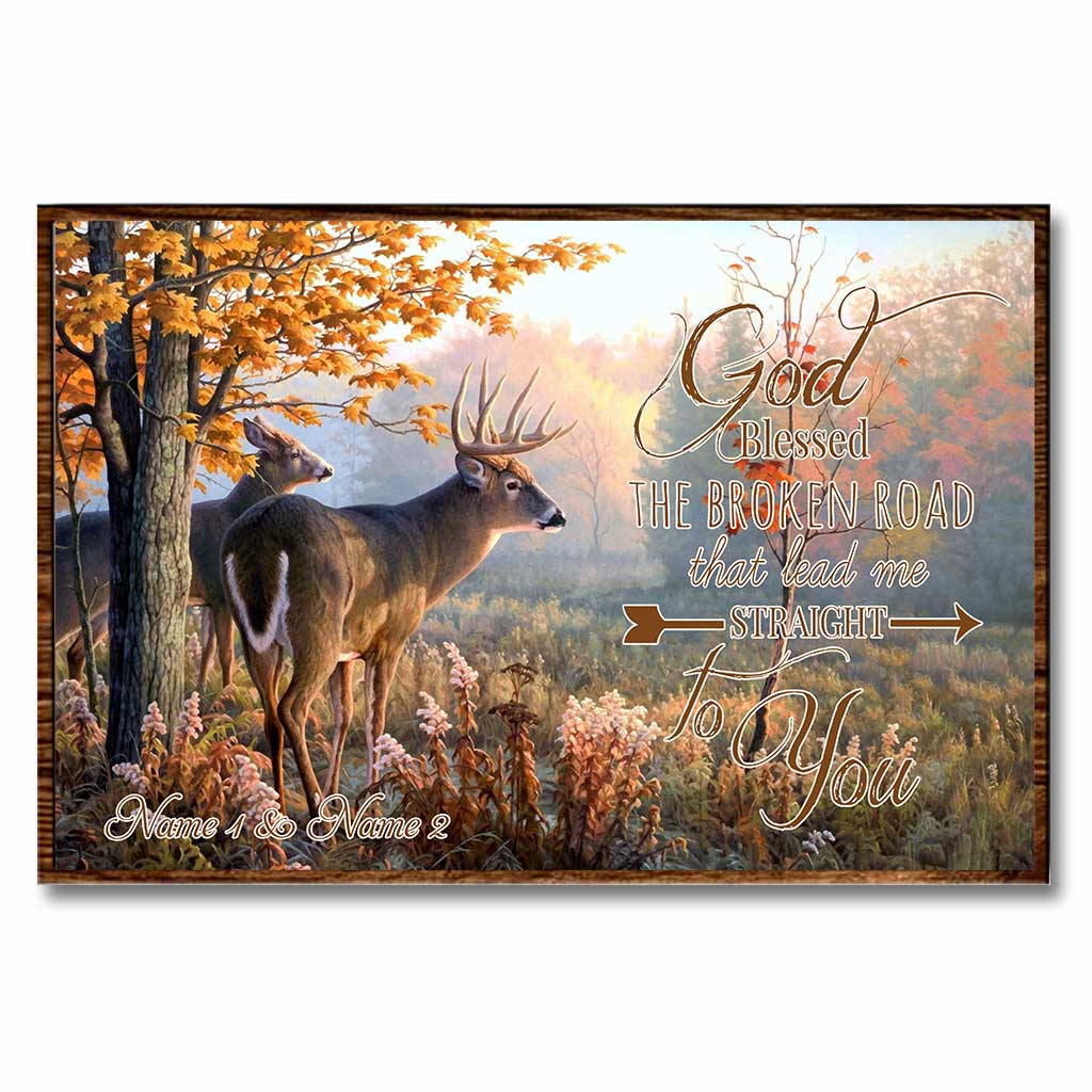 Gott segnete den zerbrochenen Weg – personalisiertes Jagdposter