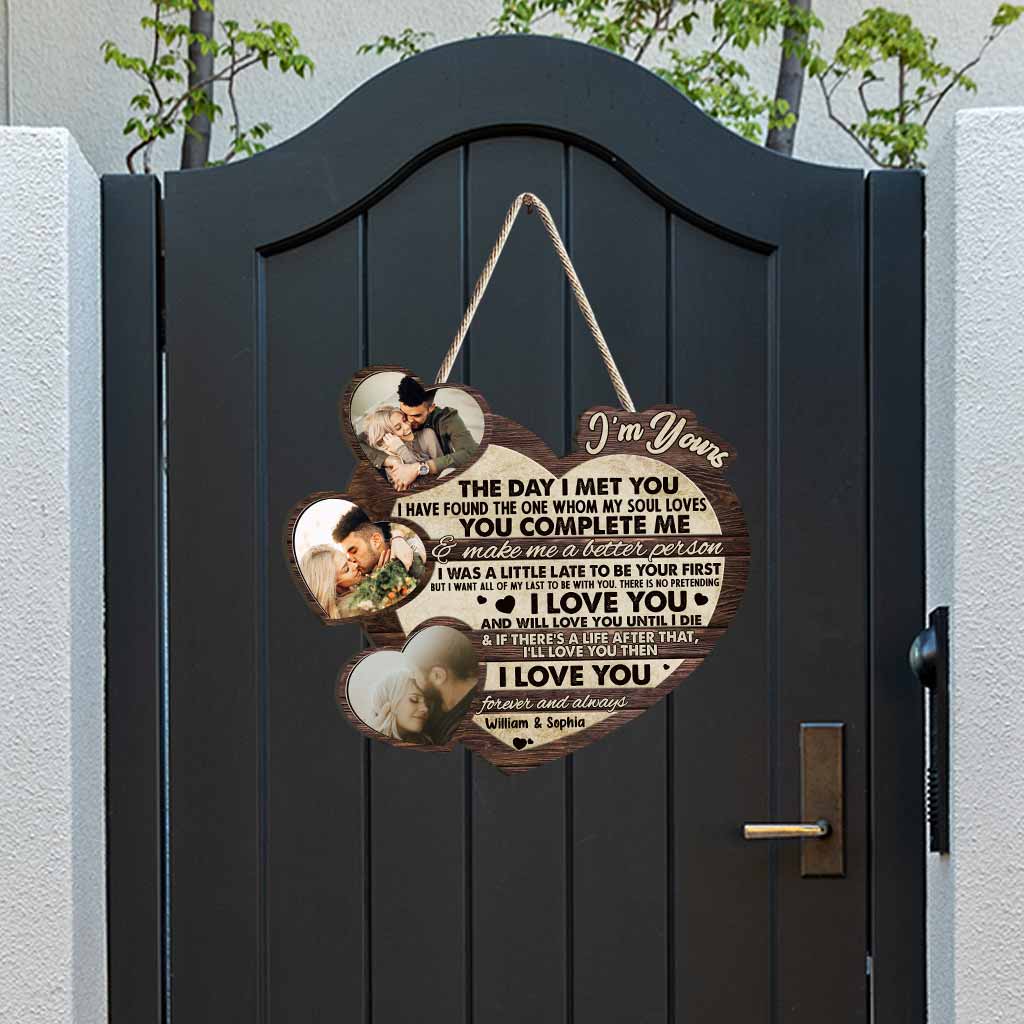 I'm Yours - Personalized Couple Wood Sign