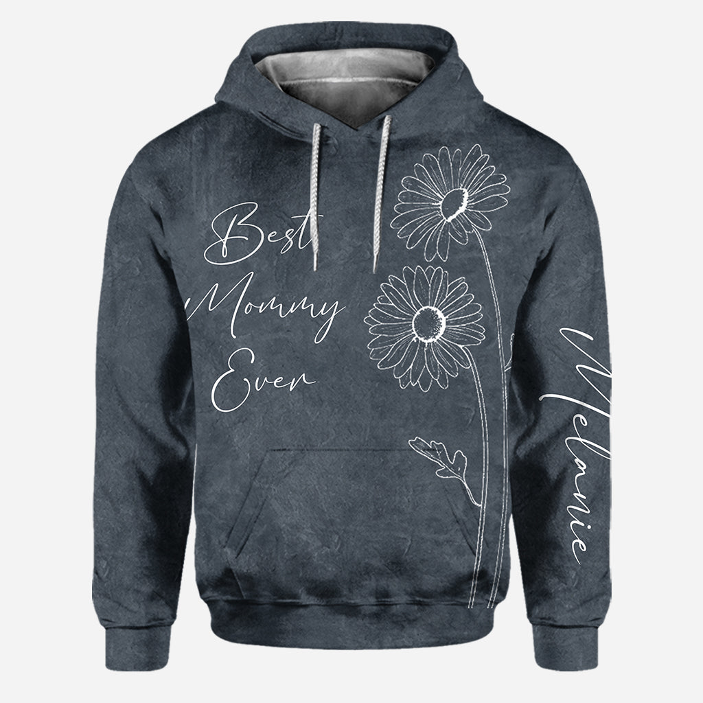 Best Mommy Grandma Birth Flower - Personalized Mother's Day Mother Hoodie And Leggings