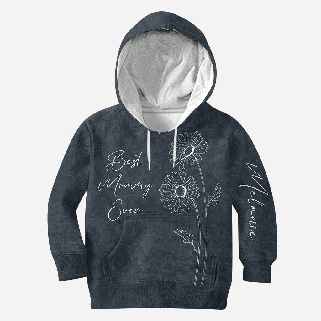 Best Mommy Grandma Birth Flower - Personalized Mother's Day Mother Hoodie And Leggings