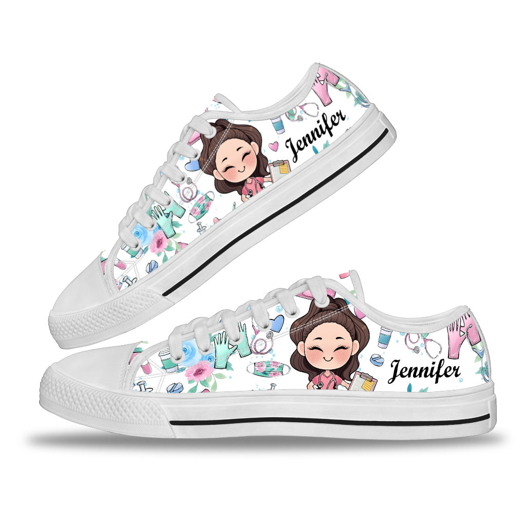 Nurse Life - Personalized Nurse Low Top Shoes