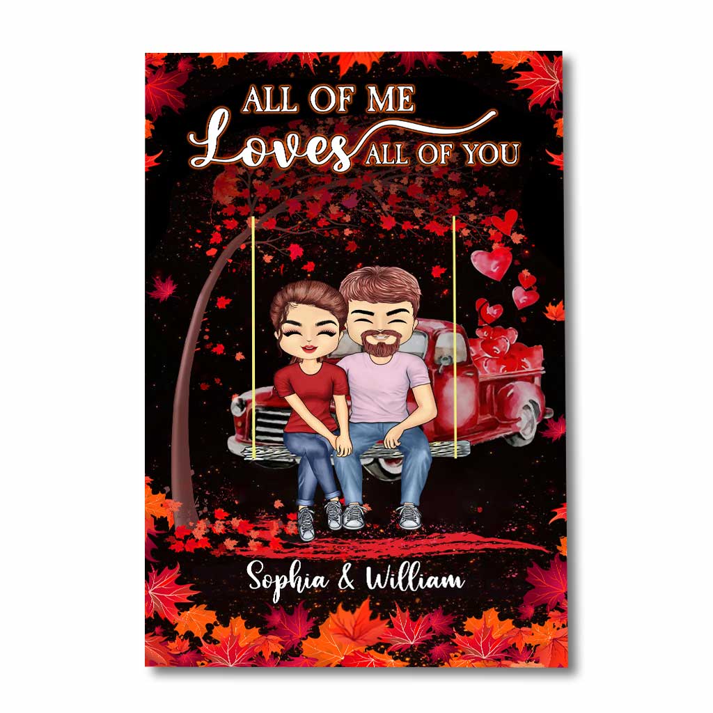 God Blessed The Broken Road - Personalized Couple Canvas And Poster