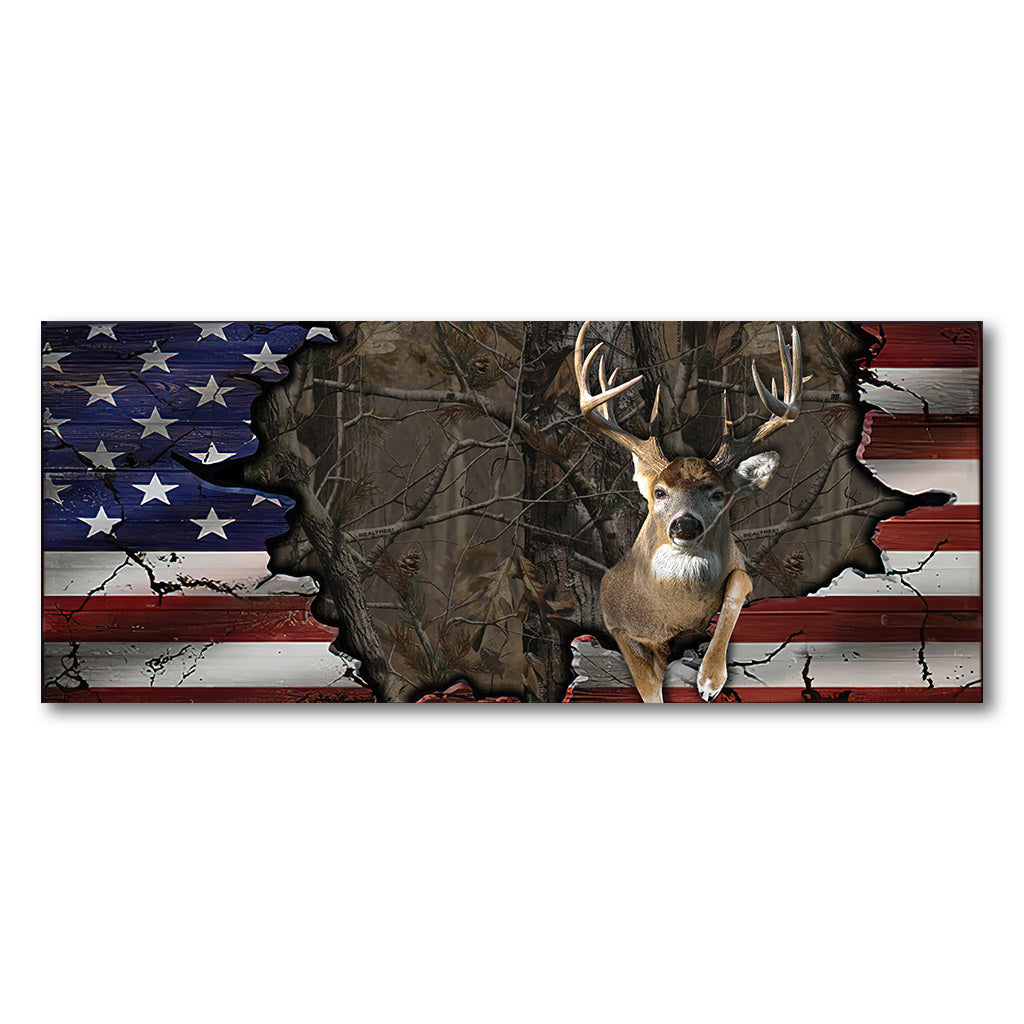 Outdoor Is My Life - Independence Day Hunting Truck Tailgate Decal