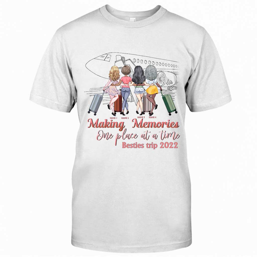 Besties Trip Apparently We're Trouble When We're Together - Personalized Travelling T-shirt and Hoodie