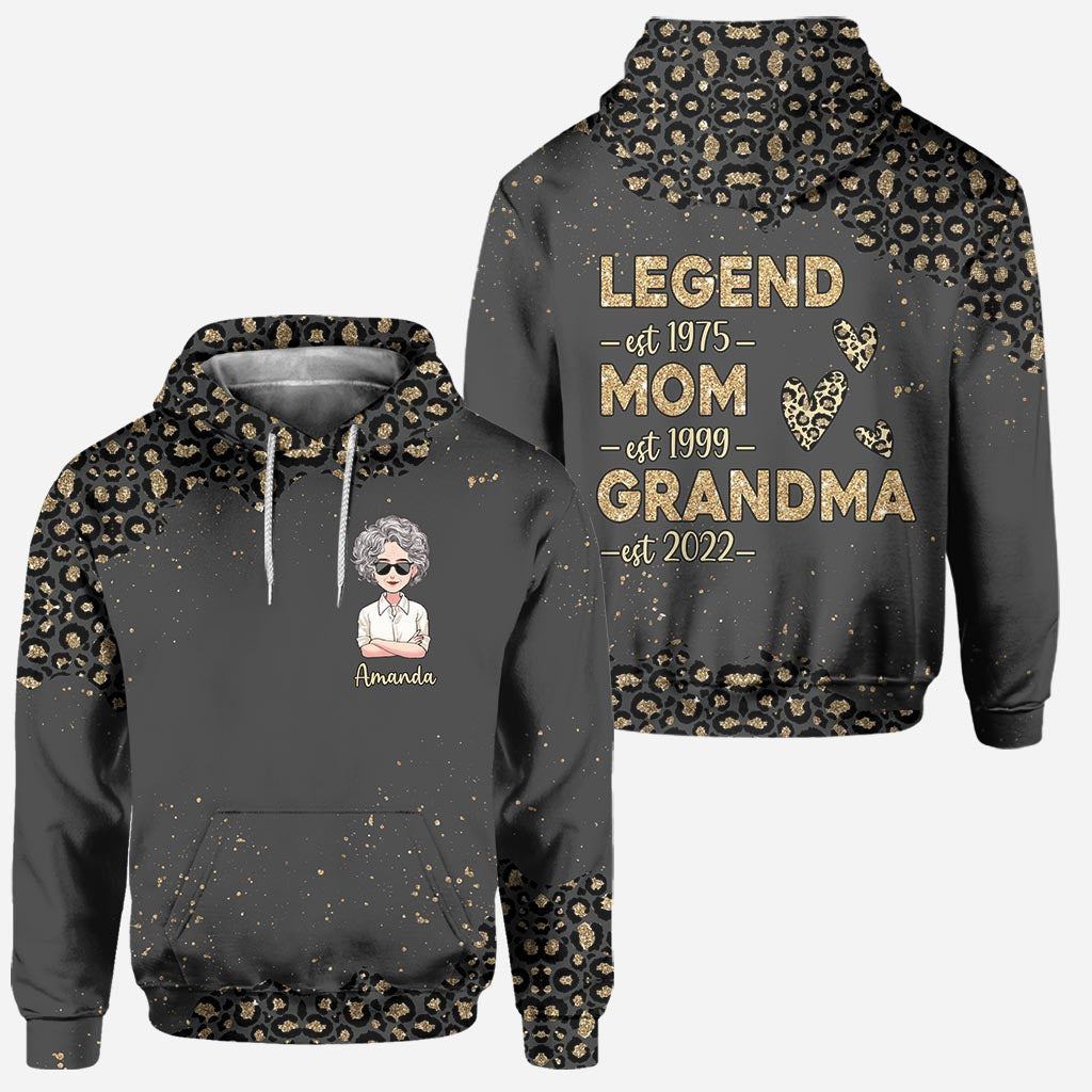 Legend Mom Grandma - Personalized Mother's Day Mother Hoodie and Leggings