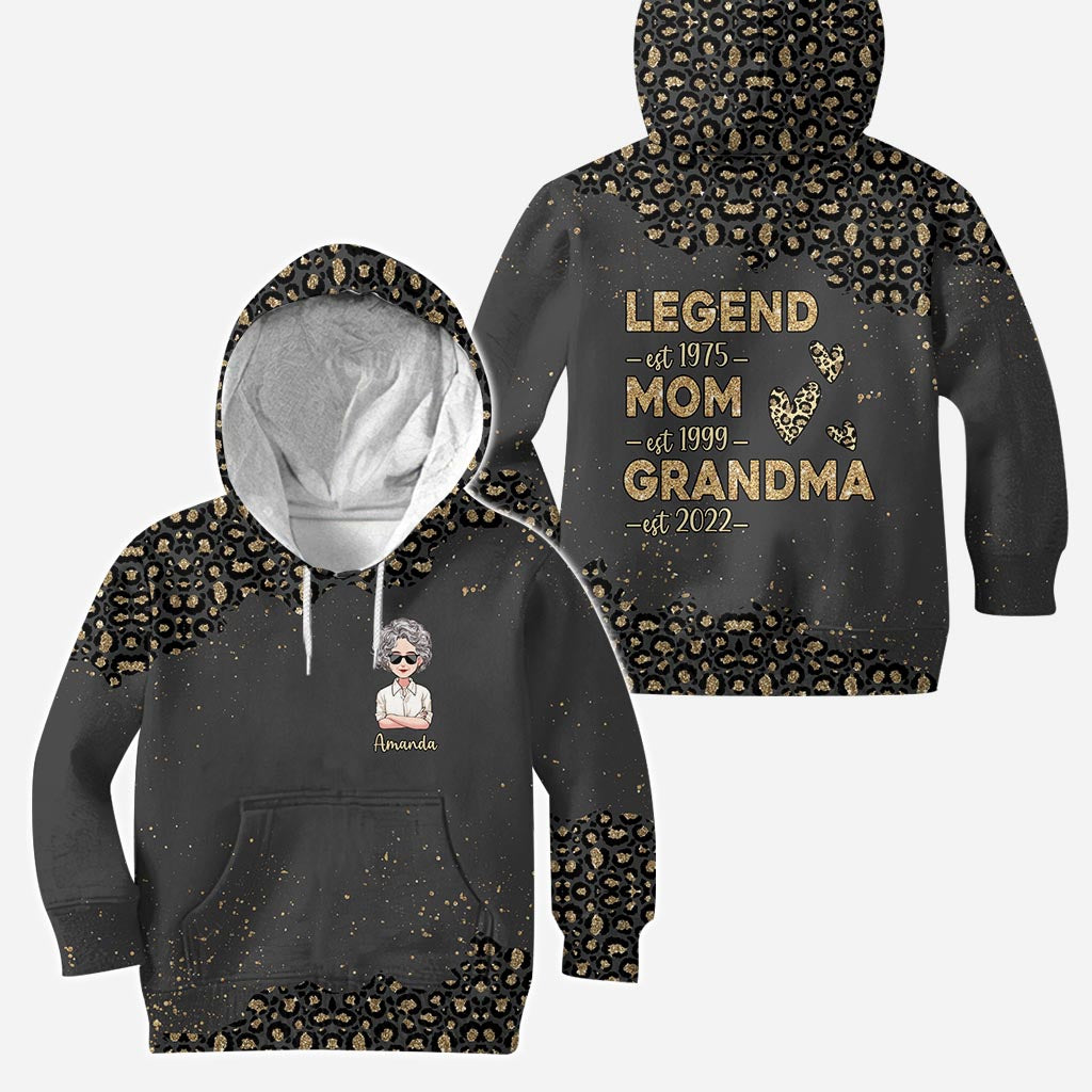 Legend Mom Grandma - Personalized Mother's Day Mother Hoodie and Leggings