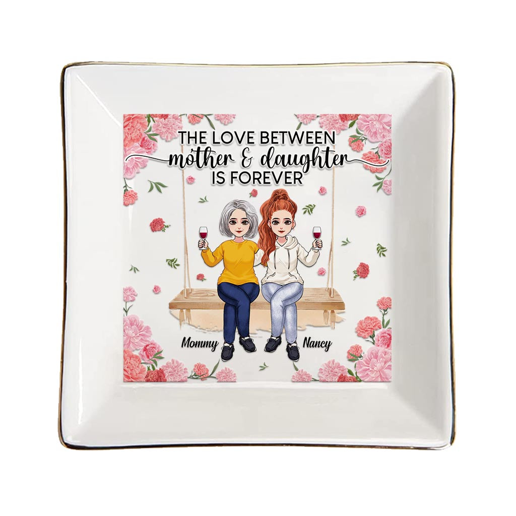 Mother And Daughter - Gift for mom, daughter, son - Personalized Jewelry Dish