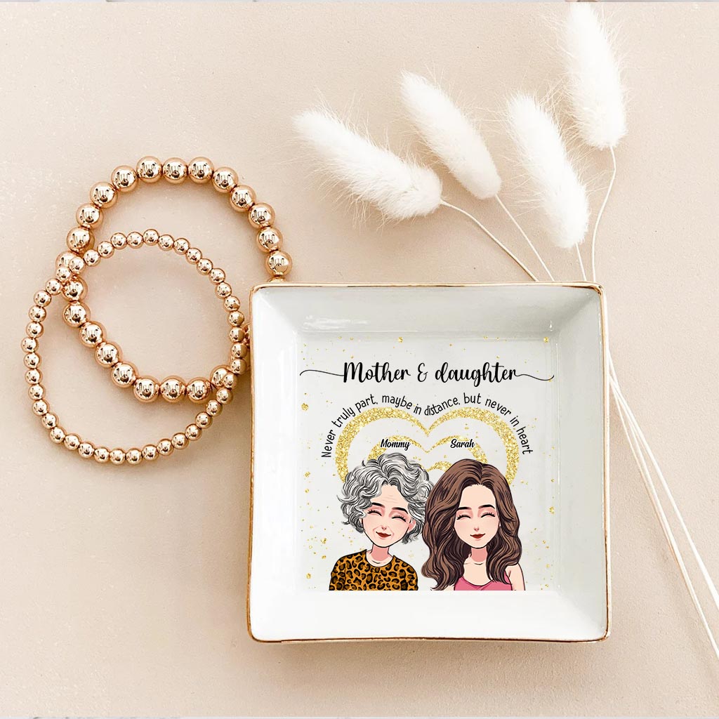 Never Truly Part - Personalized Mother's Day Mother Jewelry Dish