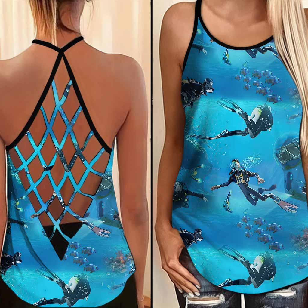 Débardeur de plongée sous-marine croisé