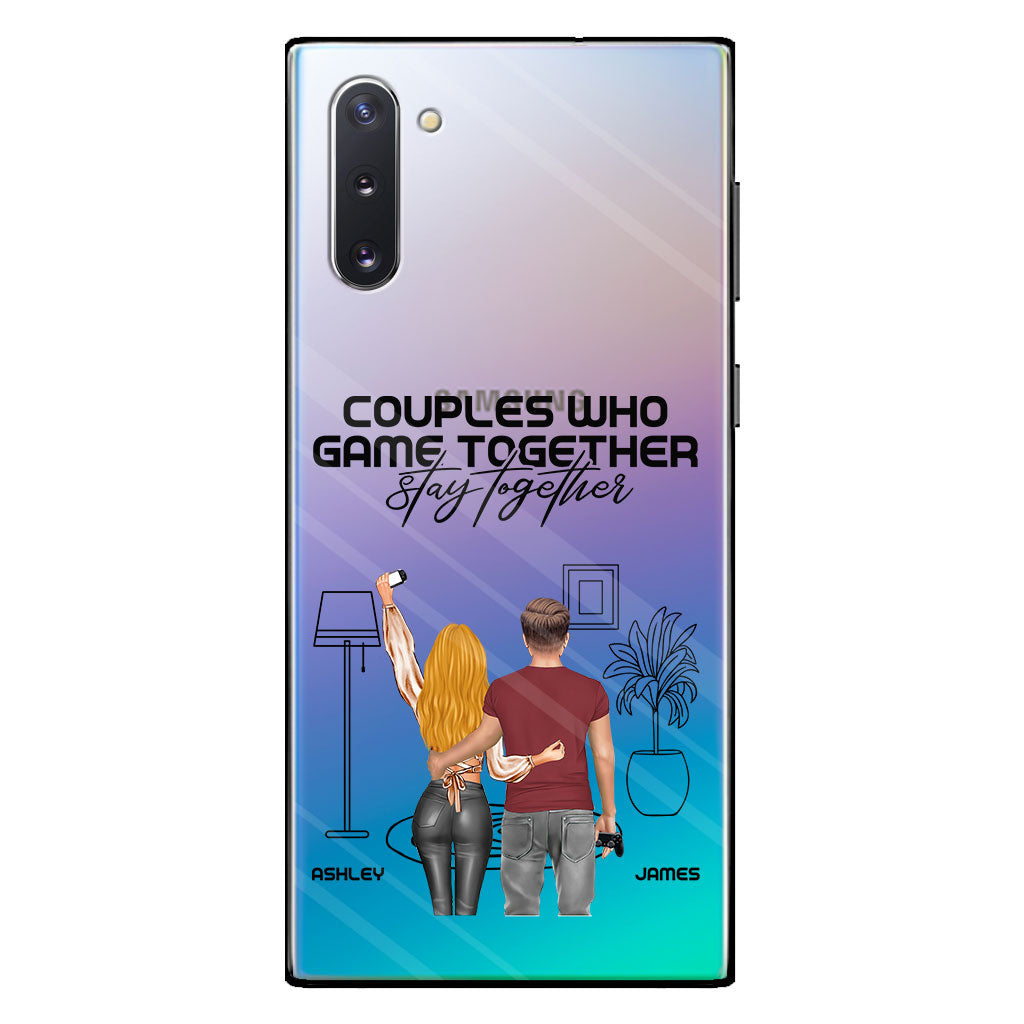 Couples Who Game Together Stay Together - Personalized Video Game Clear Phone Case