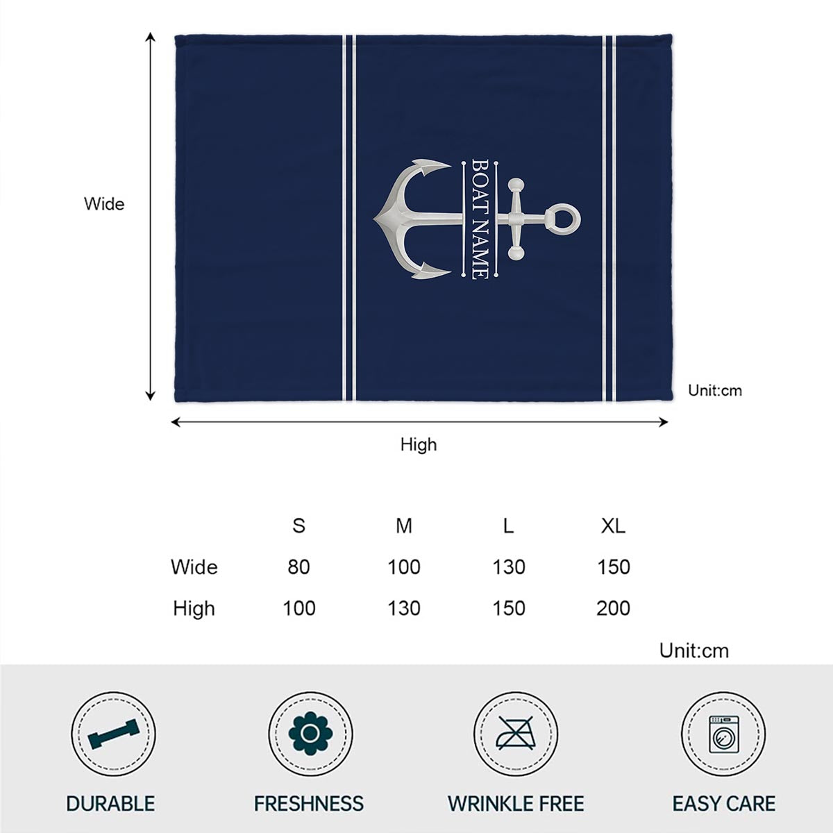 Welcome Aboard - Personalized Pontoon Blanket