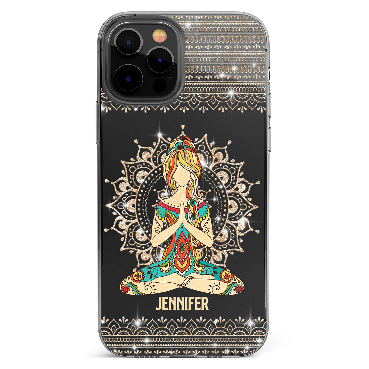 Let That S Go - Personalized Yoga Clear Phone Case