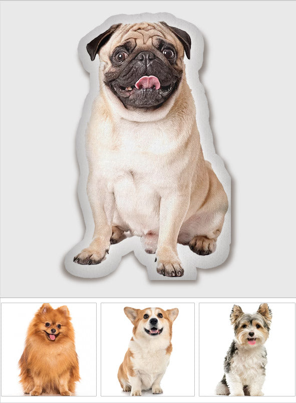 Custom Photo Humanoid - Personalized Dog Shaped Pillow