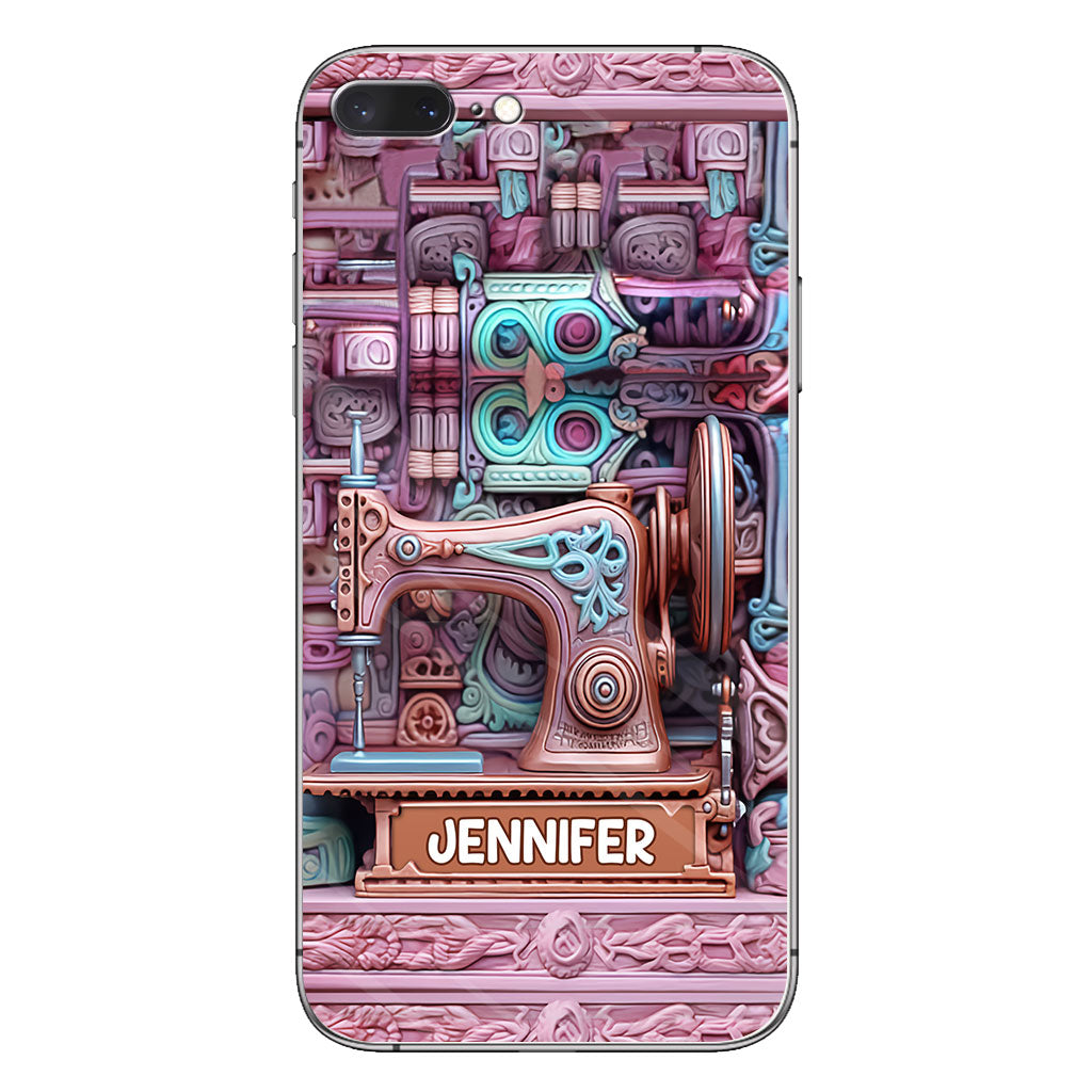 Love Sewing - Personalized Sewing Phone Case