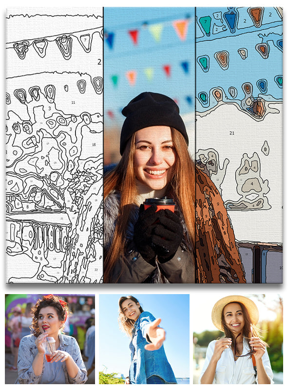 Benutzerdefiniertes Foto – Personalisiertes Malen-nach-Zahlen-Set für Tante