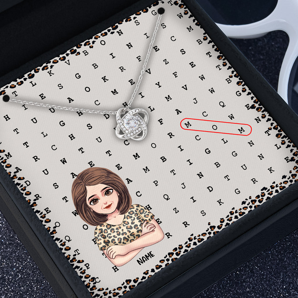 Mom Scrabble Puzzle - Personalized Mother's Day Mother Necklace