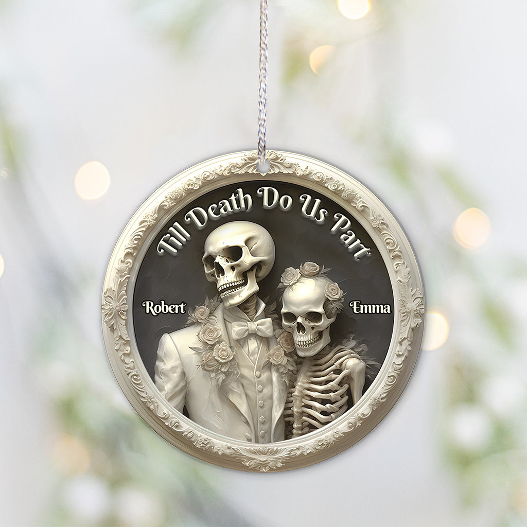 Till Death Do Us Part - Personalized Skull Ornament