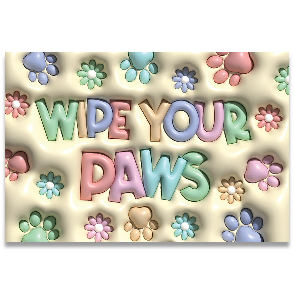Wipe Your Paws Dog Doormat