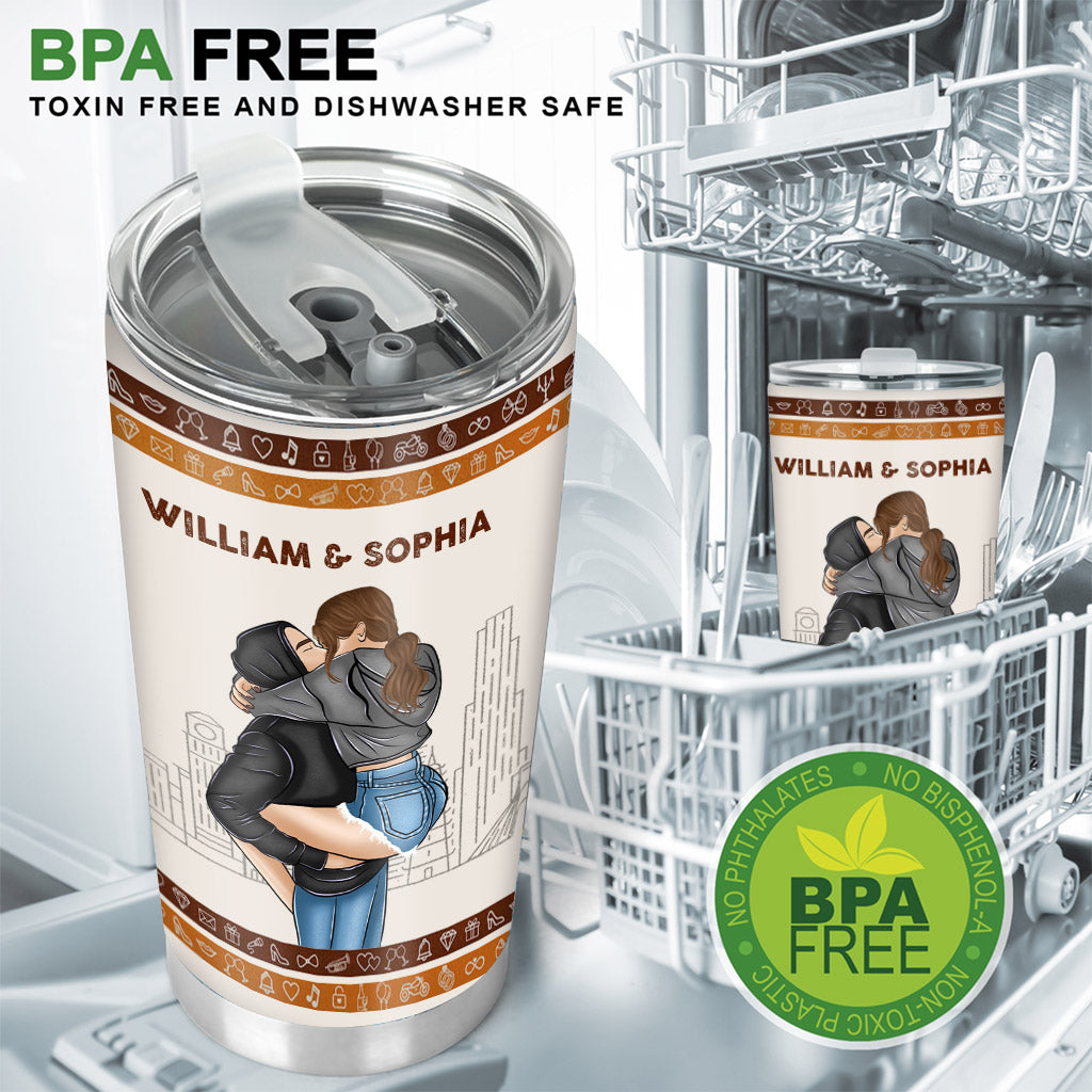 Because Two People - Personalized Couple Tumbler