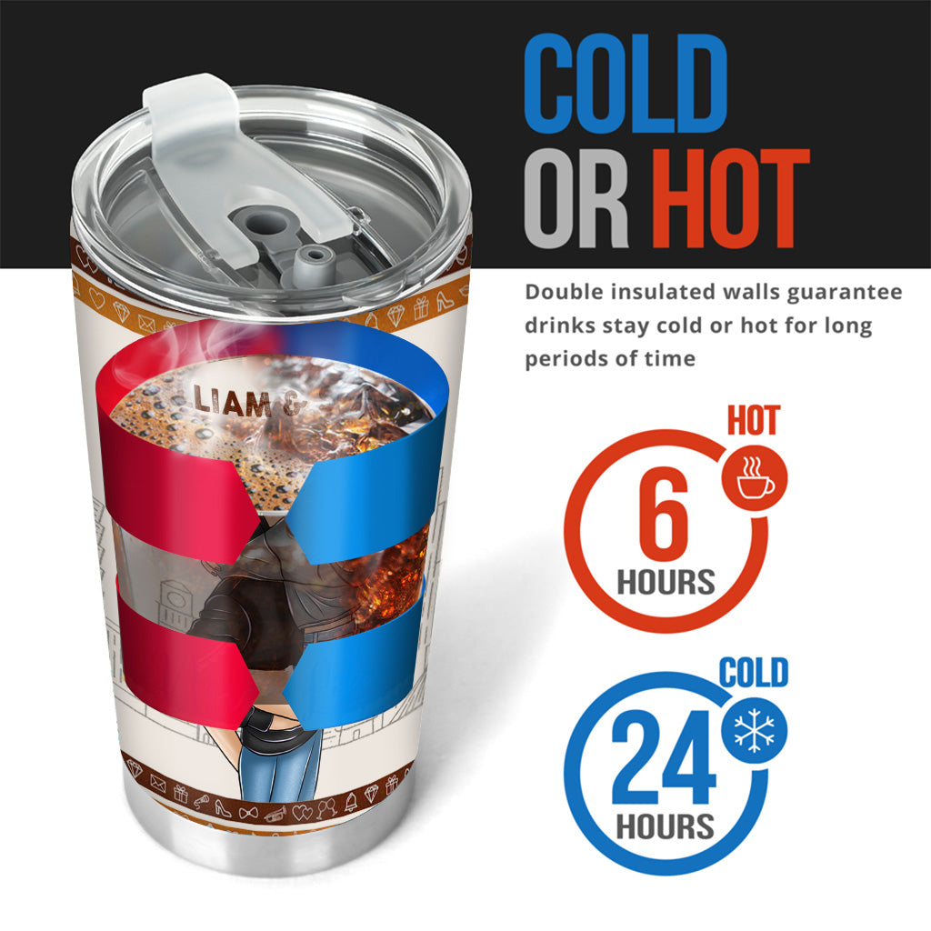 Because Two People - Personalized Couple Tumbler