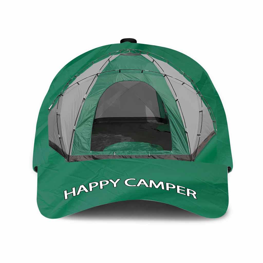 Happy Camper Cap With Printed Vent Holes