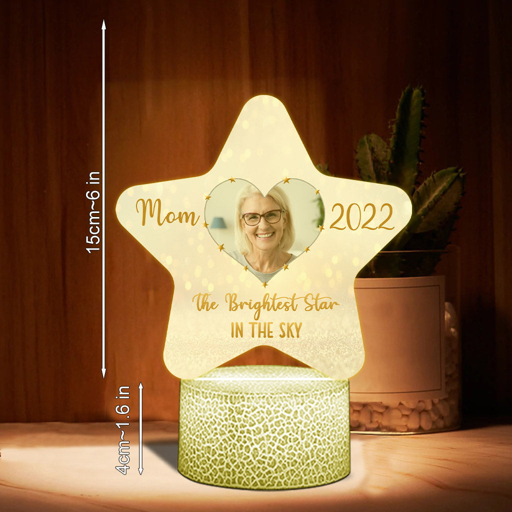 The Brightest Star in the Sky - Personalized Mother's Day Mother Shaped Plaque Light Base