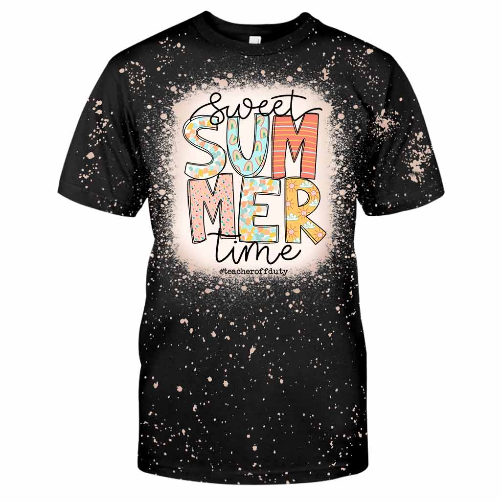 Süße Sommerzeit – Personalisierte, handgefertigte, gebleichte Lehrerhemden