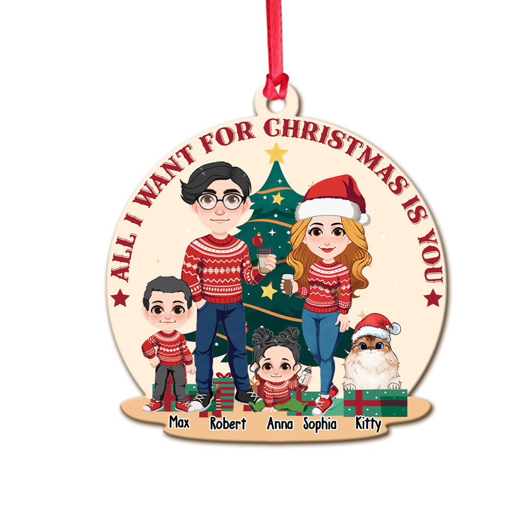 All I Want For Chrismas Is You - Personalized Couple Ornament