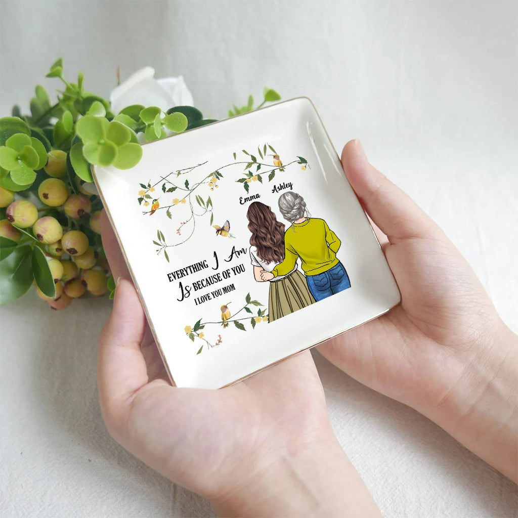 Everything I Am - Personalized Mother's Day Mother Jewelry Dish