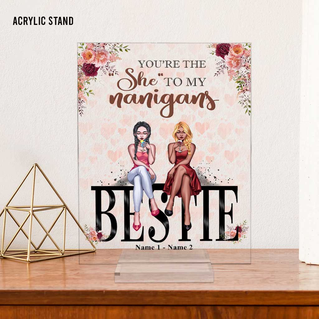 Bestie - Personalized Transparent Acrylic Plaque