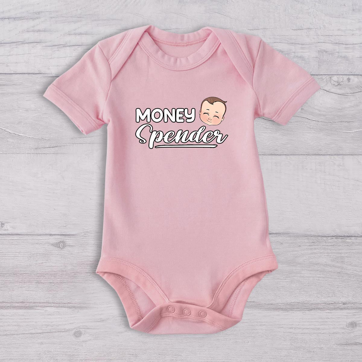 Money Maker Money Spender - Personalized Father T-shirt And Baby Onesie