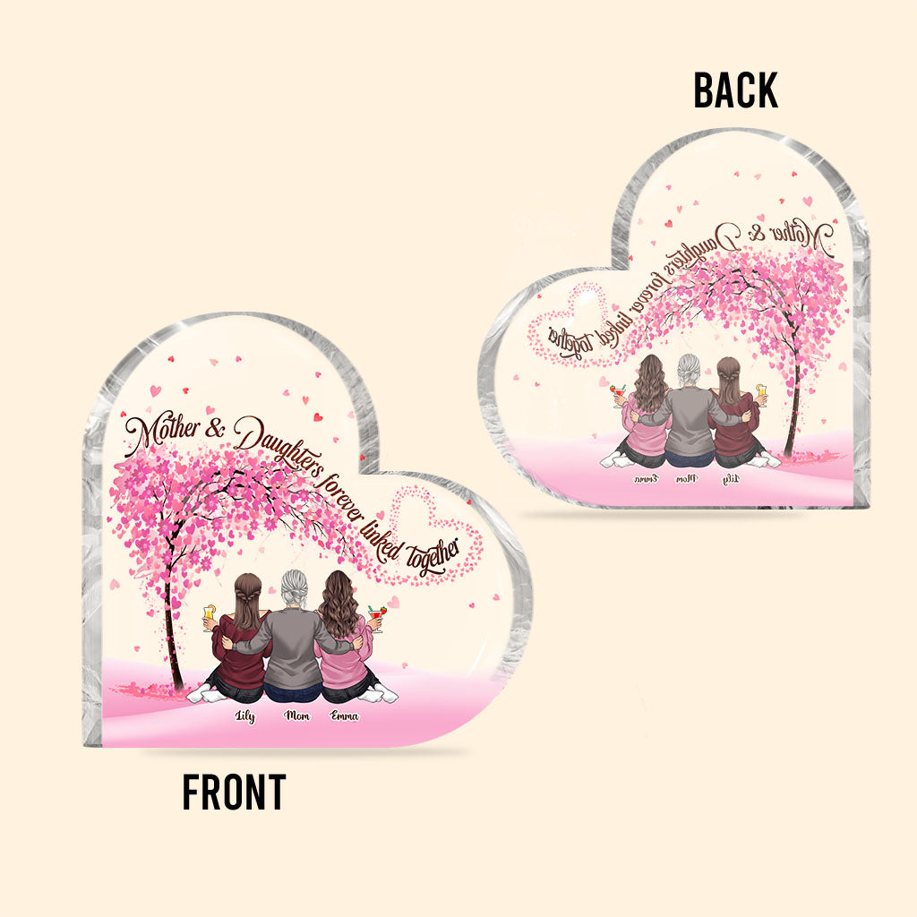 Mother & Daughters - Personalized Mother Custom Shaped Acrylic Plaque