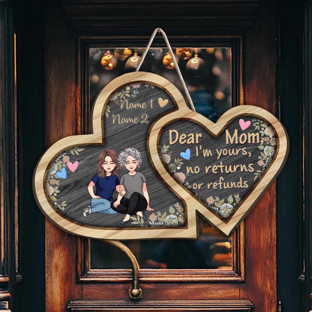 I'm Yours - Personalized Mother's Day Mother Wood Sign