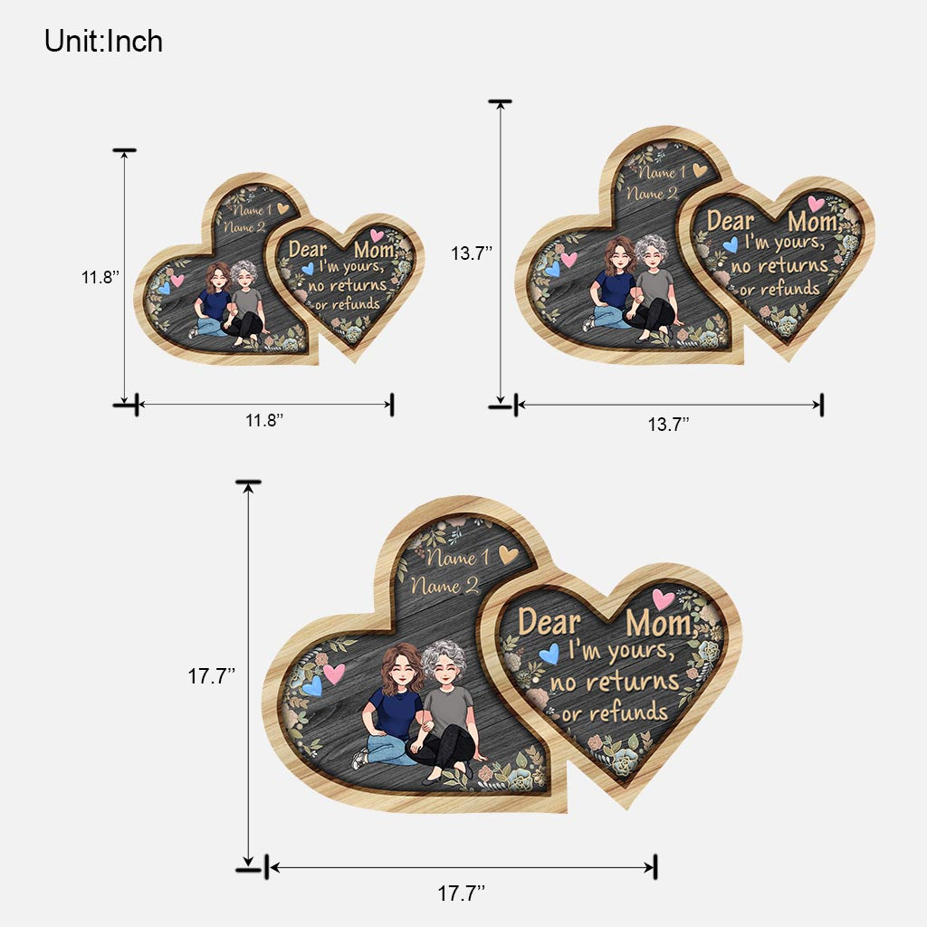 I'm Yours - Personalized Mother's Day Mother Wood Sign