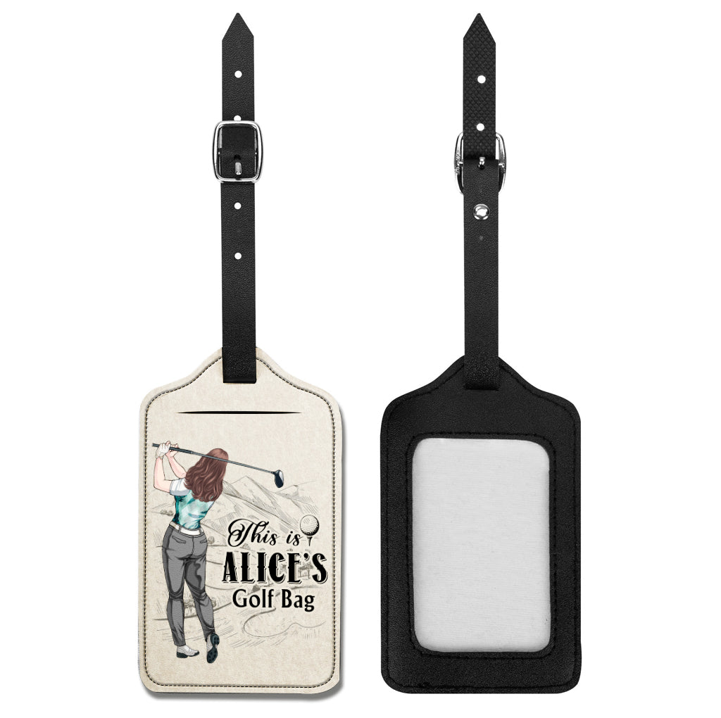 My Golf Clubs - Personalized Golf Leather Luggage Tag