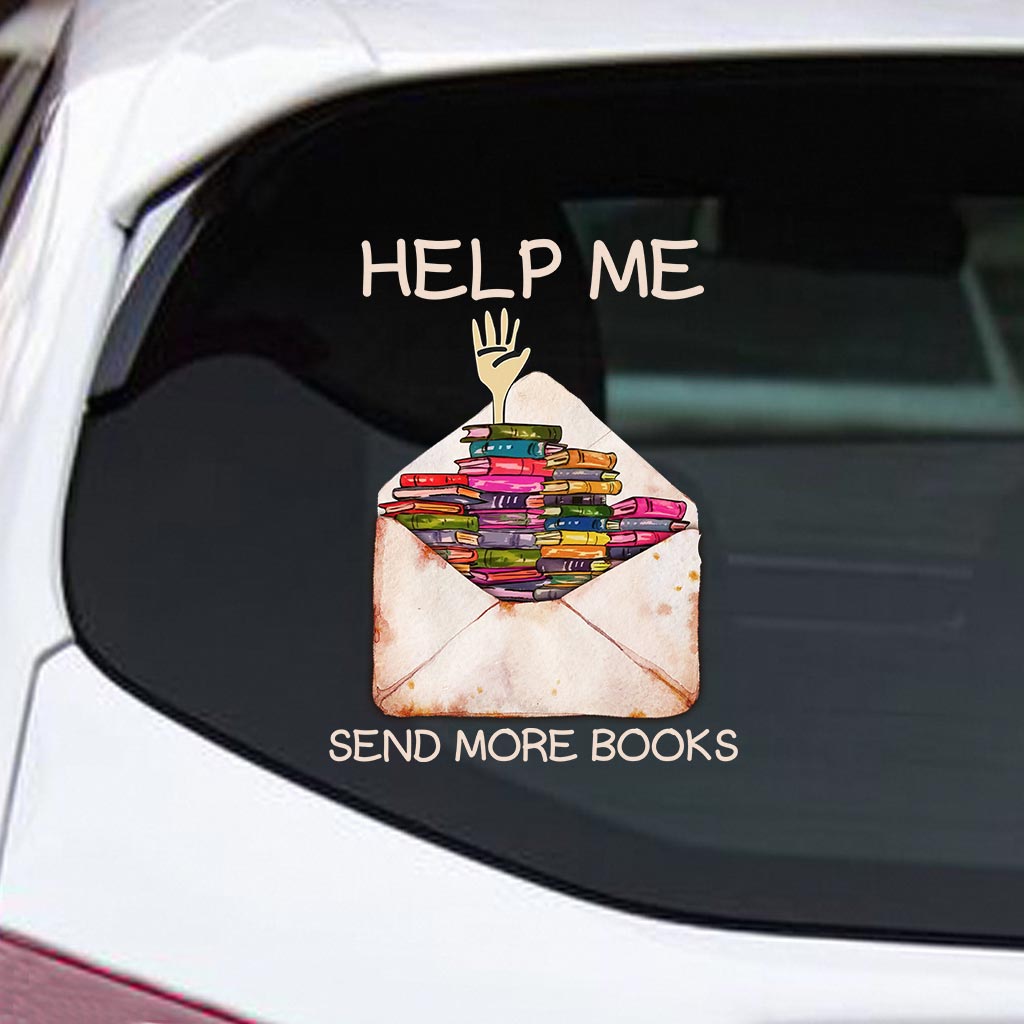 Help Me Send More Books Decal Full