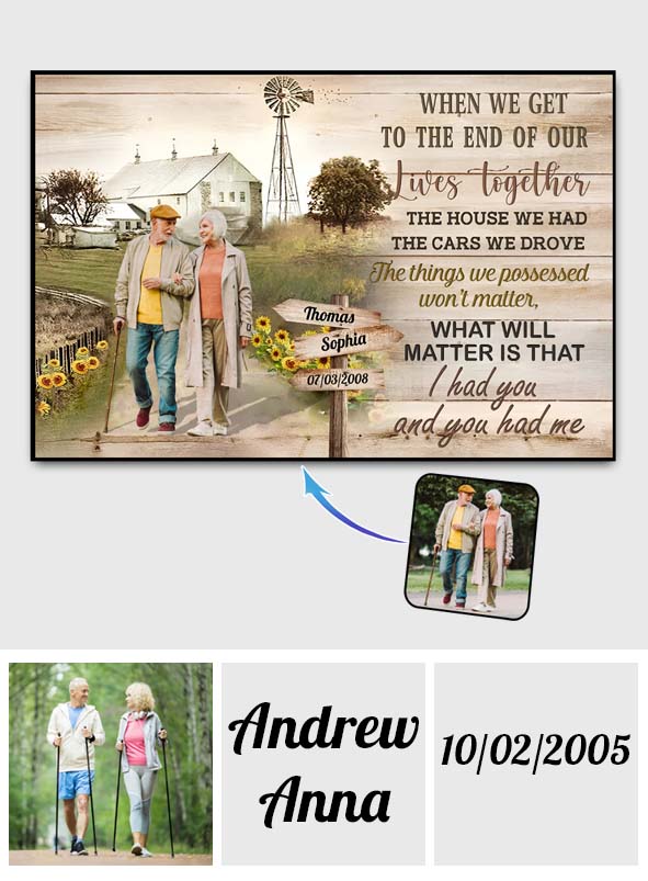 I Had You And You Had Me - Personalized Husband And Wife Canvas And Poster