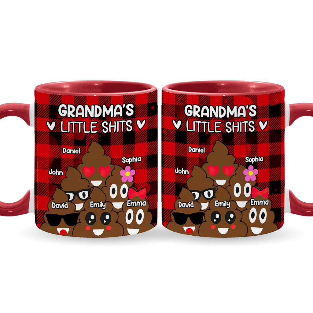 Grandma’s / Grandpa’s / Dad’s / Mom’s Little Cuties - Personalized Grandma Accent Mug