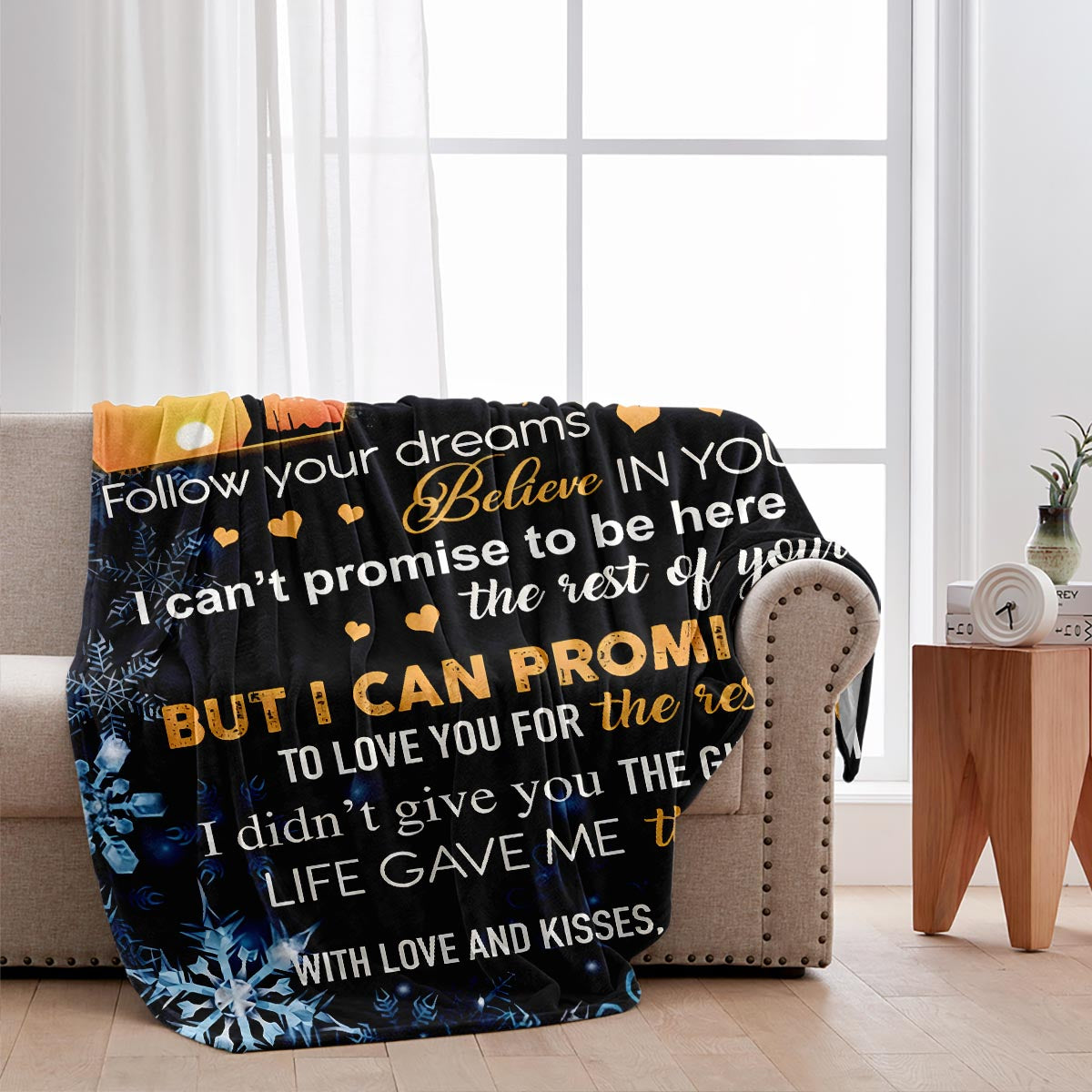 To My Daughter - Personalized Daughter Blanket
