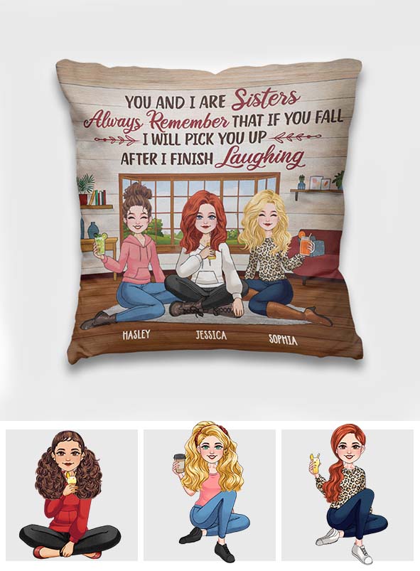 After I Finish Laughing - Personalized Bestie Throw Pillow